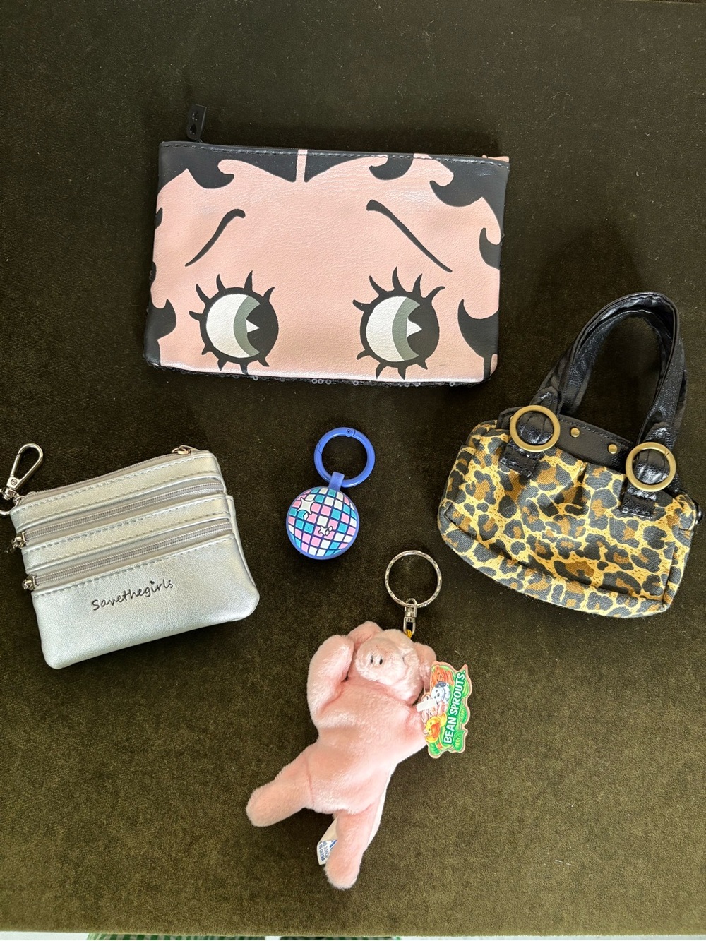 Bag charm bundle keychains